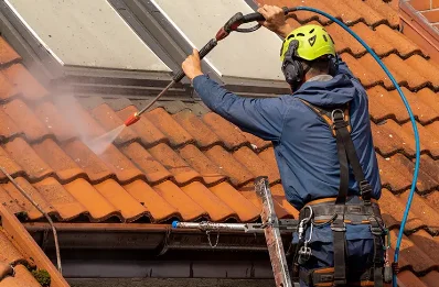Démoussage et hydrofuge de toiture à Saint-Paul-en-Jarez